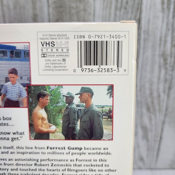 Forrest Gump VHS Tape 1995 Tom Hanks - Paramount Pictures - Picture 2 of 5